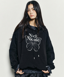 BUTTERFLY SIGNATURE HOODIE_BLACK WHITE