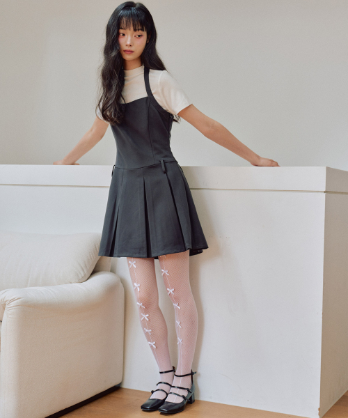 ZEROPLANET（ゼロプラネット）の「ダリンビスチェプリーツミニワンピース[チャコール]（ワンピース・レディース・その他・SMALL/MEDIUM）」の2枚目の写真