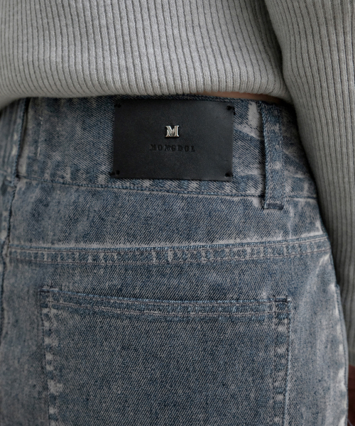 MONGDOL(モンドル)の「ベルベットデニムミニスカートグレーブルー MDSK027GRAYBLUE(スカート・レディース・その他・SMALL/MEDIUM)」の3枚目の写真