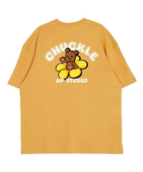 ASTRAL PROJECTION(アストラルプロジェクション)の「ホワイトチャークベアラウンドネック15番手綿半袖Tシャツ_チェダー(Tシャツ/カットソー・レディース・その他・LARGE/X-LARGE)」の3枚目の写真