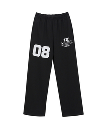 ITZAVIBE（イッザバイブ）の「08 MINI LOGO SWEAT PANTS - BLACK（スウェットパンツ）」
