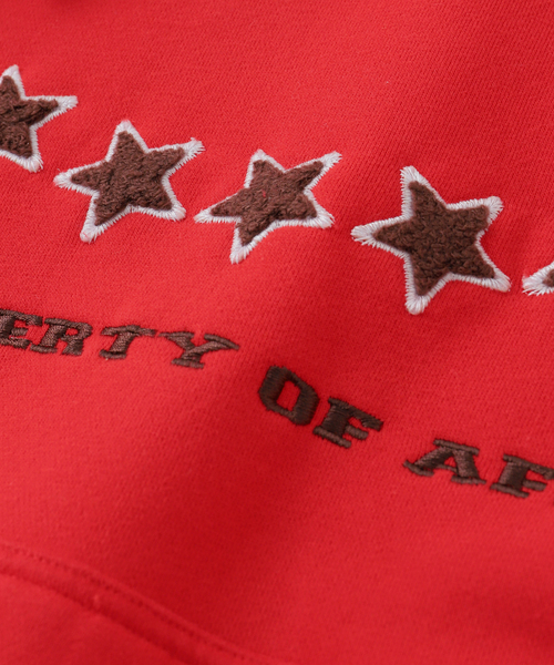 AFB(エーエフビー)の「AFB / エーエフビー STAR SPORT HOODIE(パーカー・メンズ・チャコールグレー/ブラウン/レッド・MEDIUM)」の7枚目の写真