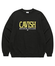 SERIF EMB SWEATSHIRT BLACK(CV2CFUM470A)