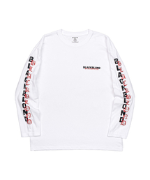 ビビディオーバーラップロゴ長袖Tシャツ（ホワイト）