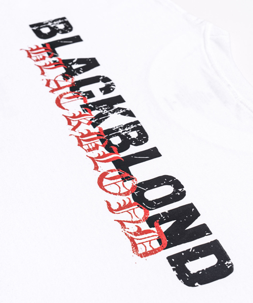 BLACK BLOND(ブラック ブロンド)の「ビビディオーバーラップロゴ長袖Tシャツ(ホワイト)(Tシャツ/カットソー・レディース・その他・SMALL/MEDIUM/LARGE/X-LARGE/XX-LARGE/XXX-LARGE)」の4枚目の写真