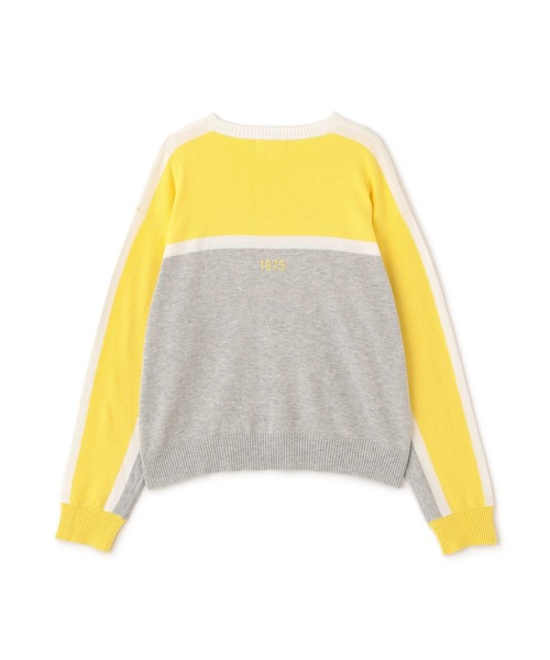 AVIREX（アヴィレックス）の「MULTI-TONE KNIT PULLOVER（ニット/セーター・レディース・ブラック/グレー/オフホワイト・F）」の21枚目の写真