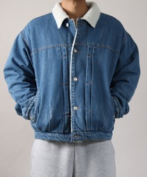 NYLAUS（ナイラス）の「【Nylaus】Boa Lining Denim Jacket / 裏ボアデニムジャケット Gジャン（デニムジャケット）」