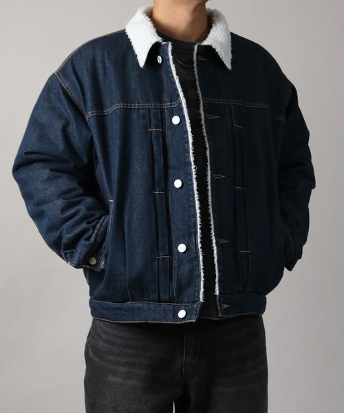 デニムジャケット♡♡NY様 セール】【Nylaus】Boa Lining Denim Jacket / 裏ボアデニムジャケット