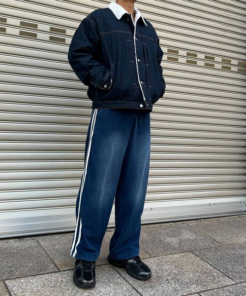 NYLAUS(ナイラス)の「【Nylaus】Boa Lining Denim Jacket / 裏ボアデニムジャケット Gジャン(デニムジャケット・メンズ・ブルー/ブラック/ネイビー・M/L)」の22枚目の写真