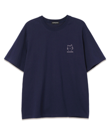 ヤオンイオーバーサイズ半袖Tシャツ (VNDTS214) ネイビー