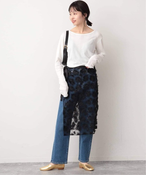 MILLER(ミラー)の「《追加8》miller SLOBE別注 SHEER RIB クルーネック(Tシャツ/カットソー・レディース・レッド/ブラウン/ホワイト・FREE)」の10枚目の写真