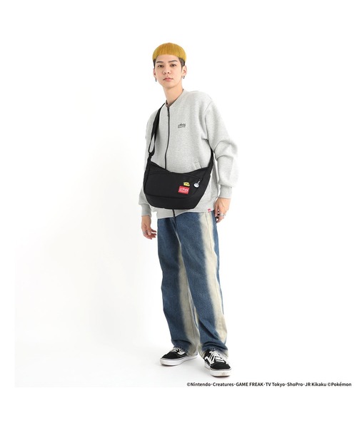 Manhattan Portage（マンハッタンポーテージ）の「Manhattan Portage/マンハッタンポーテージ ショルダーバック DUETSHOULDERBAG MP2409PKMN（ショルダーバッグ・メンズ・ブラック×レッド・FREE）」の16枚目の写真