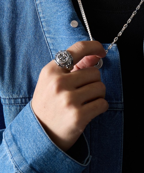 MAISON CLUB(メゾンクラブ)の「【MAISON CLUB】U.S.NAVY Ring TYPE-2 FreeSize / Silver925/ KUN/ フリーサイズ シルバー925 リング(リング・メンズ・シルバー・FREE)」の11枚目の写真