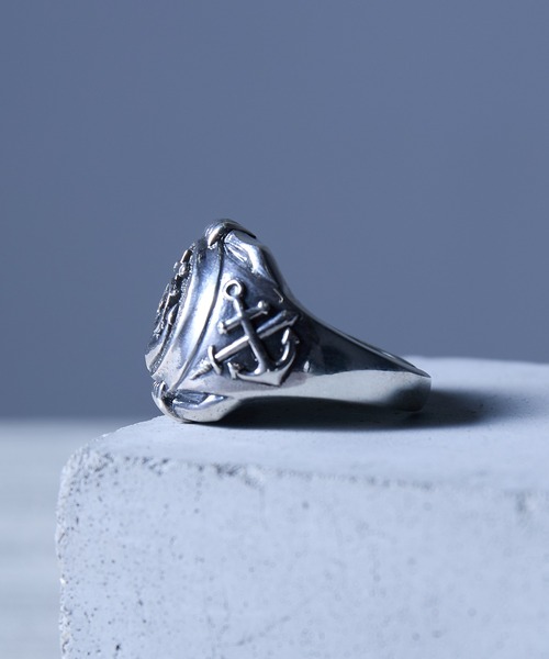 MAISON CLUB(メゾンクラブ)の「【MAISON CLUB】U.S.NAVY Ring TYPE-2 FreeSize / Silver925/ KUN/ フリーサイズ シルバー925 リング(リング・メンズ・シルバー・FREE)」の6枚目の写真