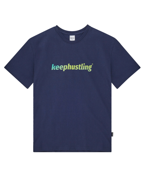 KEEPHUSTLING(キープハッスリング)の「パターンロゴ半袖Tシャツ(ネイビー)(Tシャツ/カットソー・レディース・ネイビー・MEDIUM/LARGE/X-LARGE)」の3枚目の写真
