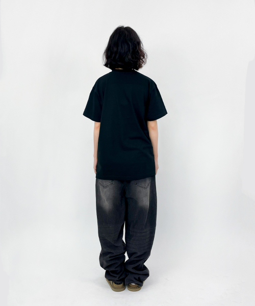 TEESSERT（ティーザート）の「グラフィティティビット 綿 半袖Tシャツ [ブラック]（Tシャツ/カットソー・レディース・ブラック・SMALL/MEDIUM/LARGE/X-LARGE/XX-LARGE）」の4枚目の写真