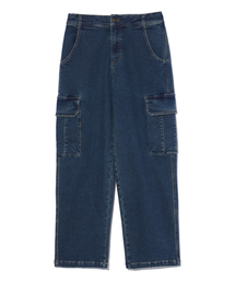 RAYFIKERS（レイフィカース）の「ワイドカーゴデニムパンツ ダークインディゴ (MO9DU975-064)（デニムパンツ）」