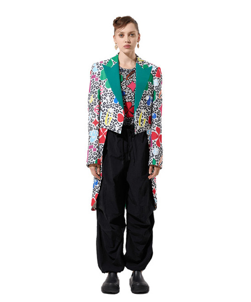 Clover Pattern Evening Tailcoat Jacket