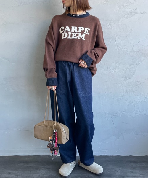DANTON（ダントン）の「[DANTON/ダントン] 10oz デニムイージーパンツ(インディゴ）（その他パンツ・レディース・インディゴブルー・36）」の2枚目の写真