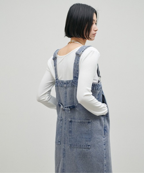 LARUTA(ラルータ)の「【LARUTA】サロペットスカート(サロペット/オーバーオール・レディース・オフホワイト/ブラック/ブラック系その他/ブルー系その他・LARGE/MEDIUM)」の14枚目の写真