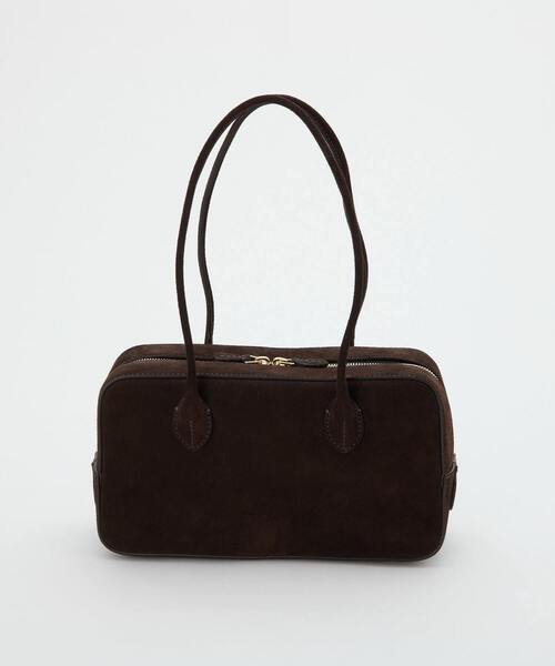 martinique（マルティニーク）の「《別注》【MAISON CANAU/メゾンカナウ】EW-MINI-BOXBOSTON suede（ハンドバッグ・レディース・ブラウン・FREE）」の2枚目の写真