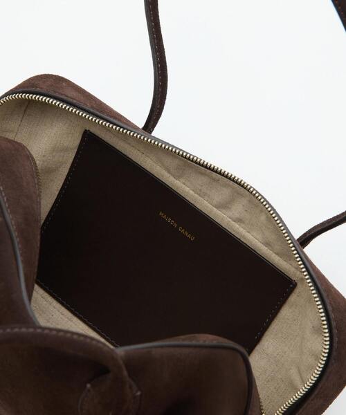 martinique（マルティニーク）の「《別注》【MAISON CANAU/メゾンカナウ】EW-MINI-BOXBOSTON suede（ハンドバッグ・レディース・ブラウン・FREE）」の6枚目の写真