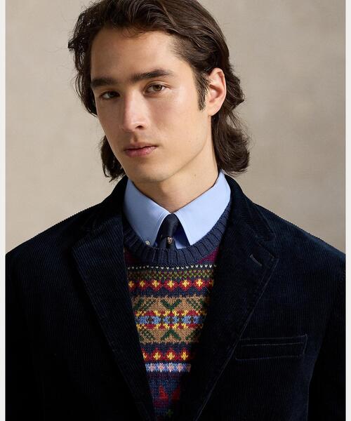 セール】Polo モダン ストレッチ コーデュロイ スーツ ジャケット