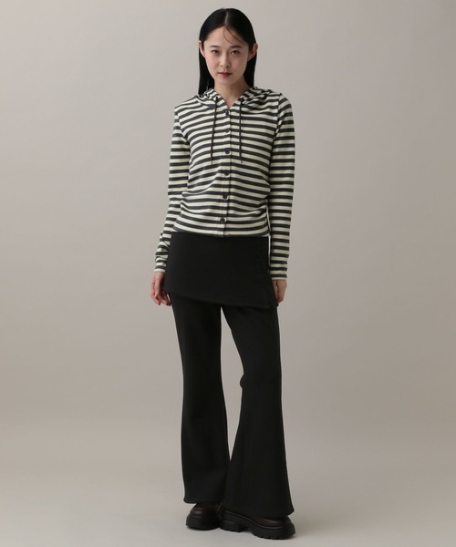 3.3 Field Trip （3.3フィールドトリップ）の「3.3 Field Trip／レイヤードフレアパンツ(裏起毛)（その他パンツ・レディース・グレー/ブラック・MEDIUM/SMALL）」の9枚目の写真