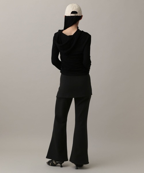 3.3 Field Trip （3.3フィールドトリップ）の「3.3 Field Trip／レイヤードフレアパンツ(裏起毛)（その他パンツ・レディース・グレー/ブラック・MEDIUM/SMALL）」の12枚目の写真