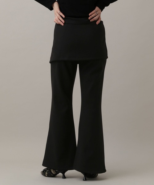 3.3 Field Trip （3.3フィールドトリップ）の「3.3 Field Trip／レイヤードフレアパンツ(裏起毛)（その他パンツ・レディース・グレー/ブラック・MEDIUM/SMALL）」の15枚目の写真