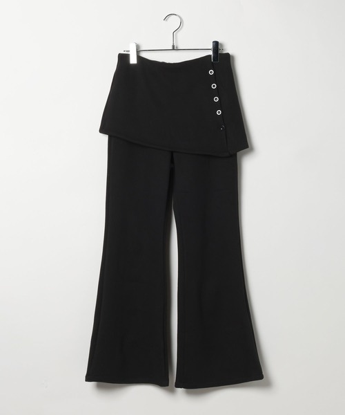 3.3 Field Trip （3.3フィールドトリップ）の「3.3 Field Trip／レイヤードフレアパンツ(裏起毛)（その他パンツ・レディース・グレー/ブラック・MEDIUM/SMALL）」の16枚目の写真