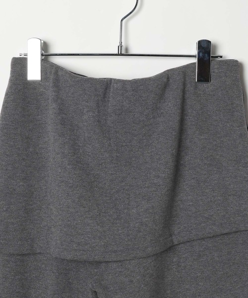 3.3 Field Trip （3.3フィールドトリップ）の「3.3 Field Trip／レイヤードフレアパンツ(裏起毛)（その他パンツ・レディース・グレー/ブラック・MEDIUM/SMALL）」の20枚目の写真