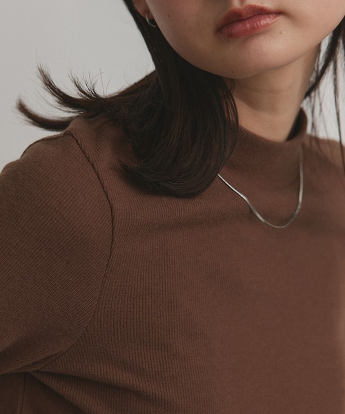 ad thie(アドティエ)の「アソート 起毛リブトップス(Tシャツ/カットソー・レディース・ブラウン系3/ブラウン系2/ブラウン系1/ブラック系3/ブラック系2/ブラック系1/ホワイト系3/ホワイト系2/ホワイト系1・LARGE/MEDIUM)」の18枚目の写真