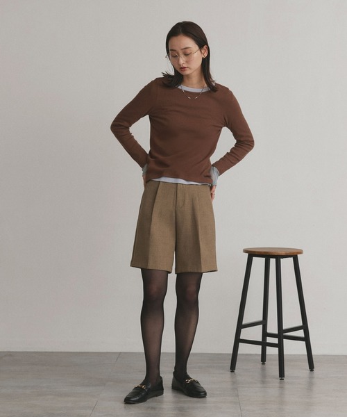 ad thie(アドティエ)の「アソート 起毛リブトップス(Tシャツ/カットソー・レディース・ブラウン系3/ブラウン系2/ブラウン系1/ブラック系3/ブラック系2/ブラック系1/ホワイト系3/ホワイト系2/ホワイト系1・LARGE/MEDIUM)」の20枚目の写真