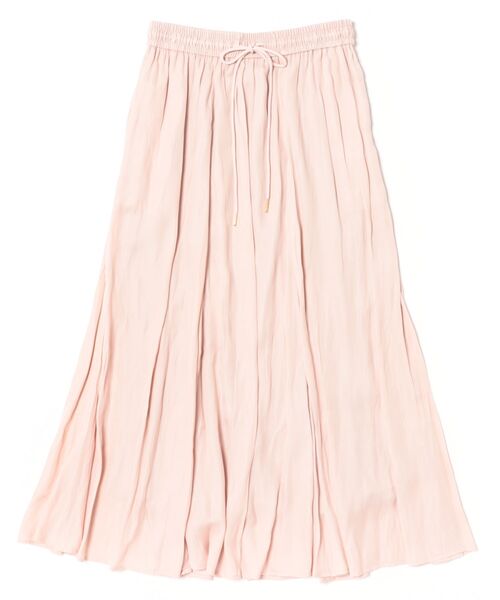 Doux archives（ドゥアルシーヴ）の「とろみサテンギャザースカート（スカート・レディース・ピンク/アイボリー/チャコールグレー・FREE）」の3枚目の写真