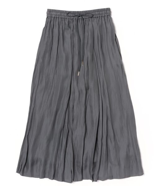 Doux archives（ドゥアルシーヴ）の「とろみサテンギャザースカート（スカート・レディース・ピンク/アイボリー/チャコールグレー・FREE）」の2枚目の写真