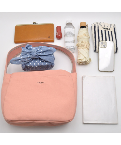 CLEDRAN(クレドラン)の「【軽量 充実の内装】CL3937 FACIL SIMPLE TOTE S(トートバッグ・レディース・ライトカーキ/ベビーピンク/オフホワイト・FREE)」の10枚目の写真