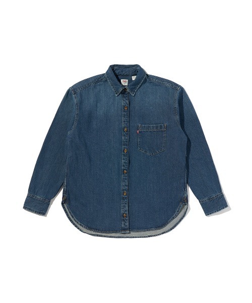 Levi's(リーバイス)の「Levi's/リーバイス ハーリー ボーイフレンドシャツ(シャツ/ブラウス・レディース・インディゴブルー・M/S/XS)」の2枚目の写真