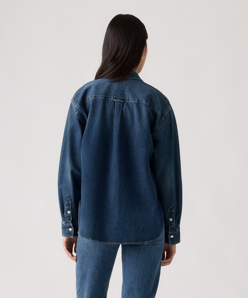 Levi's(リーバイス)の「Levi's/リーバイス ハーリー ボーイフレンドシャツ(シャツ/ブラウス・レディース・インディゴブルー・M/S/XS)」の9枚目の写真