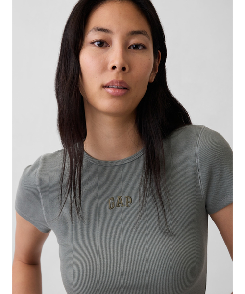 モダン リブ GAPロゴTシャツ 半袖（Tシャツ/カットソー）｜GAP