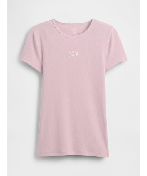 GAP ロゴ 人気 Ｔシャツ 新品未使用 お洒落 GAP（ギャップ） tシャツ モダン リブ GAPロゴTシャツ 半袖 レディース