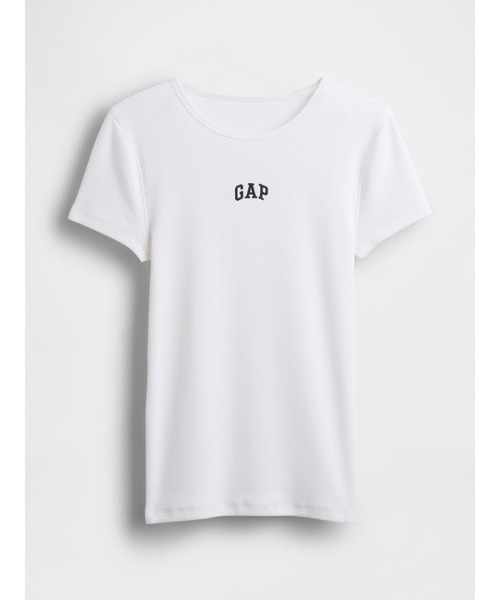 GAP(ギャップ)の「モダン リブ GAPロゴTシャツ 半袖(Tシャツ/カットソー・レディース・ピンク/ブラック/ホワイト/グリーン・S/M/XS/L/XL/XXS)」の22枚目の写真