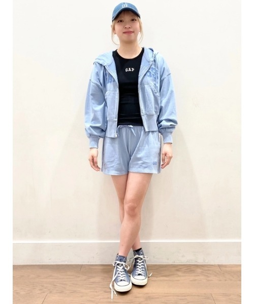 GAP(ギャップ)の「モダン リブ GAPロゴTシャツ 半袖(Tシャツ/カットソー・レディース・ピンク/ブラック/ホワイト/グリーン・S/M/XS/L/XL/XXS)」の15枚目の写真