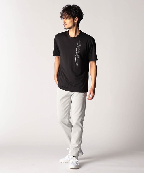 NICOLE CLUB FOR MEN（ニコルクラブフォーメン）の「メタルジェルプリント半袖Ｔシャツ（Tシャツ/カットソー・メンズ・オフホワイト/ブラック/ブルー系・X-LARGE/LARGE/MEDIUM）」の5枚目の写真