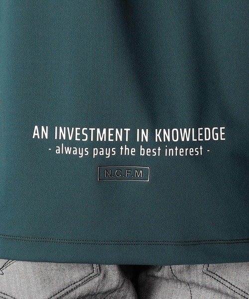 NICOLE CLUB FOR MEN（ニコルクラブフォーメン）の「メタルジェルプリント半袖Ｔシャツ（Tシャツ/カットソー・メンズ・オフホワイト/ブラック/ブルー系・X-LARGE/LARGE/MEDIUM）」の12枚目の写真