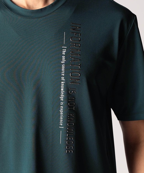 NICOLE CLUB FOR MEN（ニコルクラブフォーメン）の「メタルジェルプリント半袖Ｔシャツ（Tシャツ/カットソー・メンズ・オフホワイト/ブラック/ブルー系・X-LARGE/LARGE/MEDIUM）」の13枚目の写真