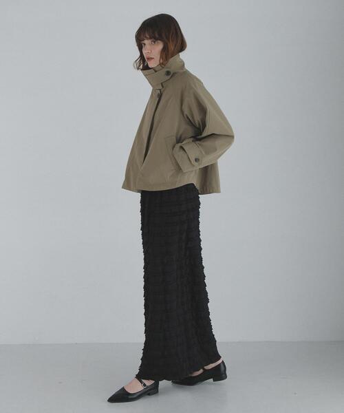 URBAN RESEARCH Sonny Label（アーバンリサーチサニーレーベル）の「撥水バックフレアスタンドカラーコート（その他アウター・レディース・チャコールグレー/カーキ/ベージュ・FREE）」の10枚目の写真