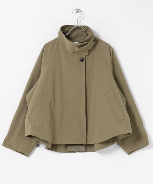 アーバンリサーチ サニーレーベル 撥水バックフレアスタンドカラーコート カーキ URBAN RESEARCH Sonny Label（アーバンリサーチサニーレーベル）の「撥