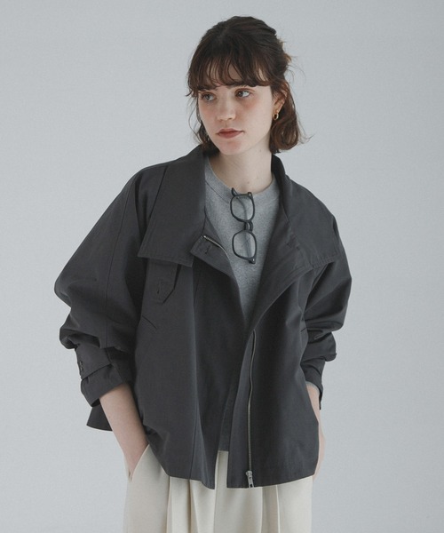 URBAN RESEARCH Sonny Label（アーバンリサーチサニーレーベル）の「撥水バックフレアスタンドカラーコート（その他アウター・レディース・チャコールグレー/カーキ/ベージュ・FREE）」の6枚目の写真