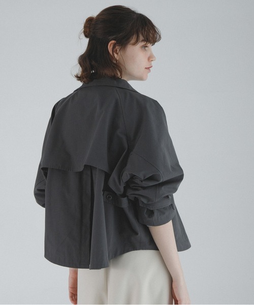 URBAN RESEARCH Sonny Label（アーバンリサーチサニーレーベル）の「撥水バックフレアスタンドカラーコート（その他アウター・レディース・チャコールグレー/カーキ/ベージュ・FREE）」の8枚目の写真